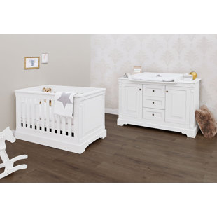 PINOLINO First Class 2 Piece Emilia 2 Piece Cot and Changing Unit Set