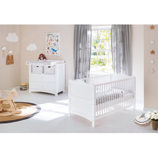 PINOLINO Florentina Cot Bed 2-Piece Nursery Furniture Set