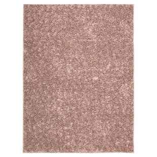ONE ALLIUM WAY® Geomar Hand Knotted Wool Solid Color Rug