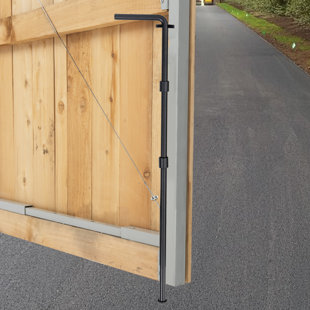 Adjust-A-Gate Jewett Cameron Black Metal Drop Rod for Gates