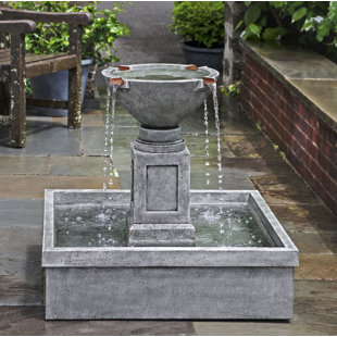 CAMPANIA INTERNATIONAL Rittenhouse Hand Crafted Weather Resistant Floor Fountain