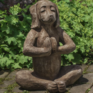 CAMPANIA INTERNATIONAL Yoga Dog Statue