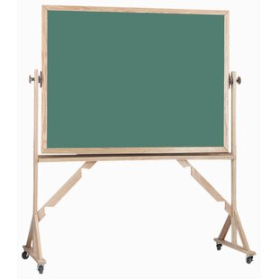 AARCO Freestanding Chalkboard Reversible Chalkboard