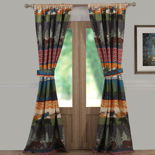 GREENLAND HOME FASHIONS Polyester Semi Sheer Curtain Pair (Set of 2)