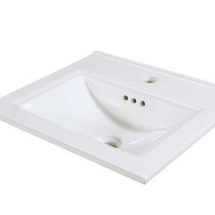 MAYKKE 18.5'' Ceramic Single Bathroom Vanity Top with Sink