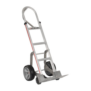 MAGLINE, INC. 500 lb. Capacity Triple Row Roller Wheel Self-Stabilizing Aluminum Hand Truck Dolly
