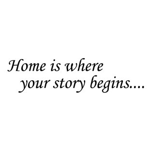 FIRESIDE HOME Home is Where Your Story Begins Wall Decal