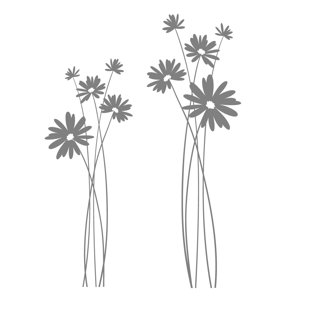 FIRESIDE HOME Plants & Flowers Non-Wall Damaging Wall Decal