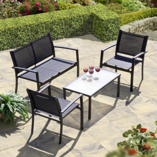 SUNTIME OUTDOOR LIVING Brasilia 4 Piece Sofa Seating Group