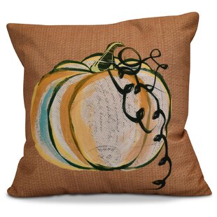 E BY DESIGN Flipping For Fall Indoor/Outdoor Reversible Throw Pillow