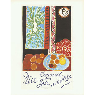 ARTEMIS EDITIONS School Of Paris Travail Et Joie, Nice 1948 Framed On Paper by Henri Matisse Print
