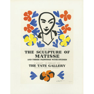 ARTEMIS EDITIONS School Of Paris The Sculpture Of Matisse, Tate Gallery, London 1953 Framed On Paper by Henri Matisse Print