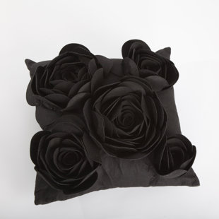 DEBAGE INC. Rose Petals Floral Felt Reversible Throw Pillow
