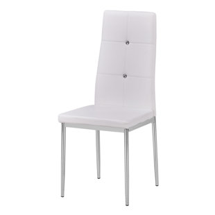 MERCER41 Dawley 16'' H Tufted Faux Leather Upholstered Side Chair (Set of 2)