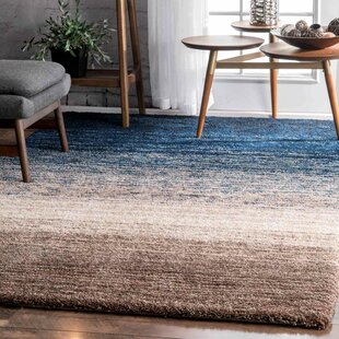 BLOOMSBURY MARKET Antony Striped Hand Woven Brown/Navy Area Rug