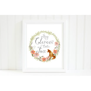 LOVE YOU A LATTE SHOP Stay Clever Little Fox Paper Print