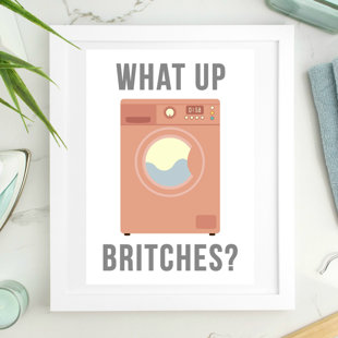 LOVE YOU A LATTE SHOP What Up Britches On Paper Print