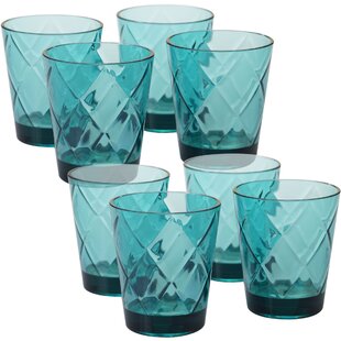 Certified International Diamond 15 oz. Acrylic Whiskey Glass (Set of 8)