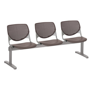 KFI STUDIOS Kool 71" W Plastic Seat Tandem Seating with Metal Frame