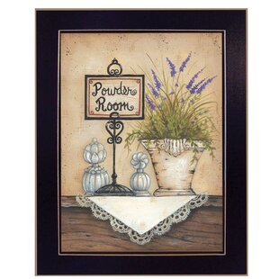 TRENDY DECOR 4U Powder Room Framed Wall Art for Living Room, Home Wall Decor by Mary Ann June