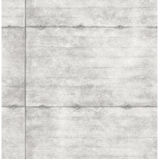 BEACHCREST HOME Smooth Concrete 10.05m x 52cm Wallpaper Roll