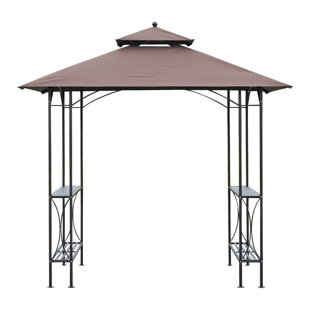 DAKOTA FIELDS Waller 2.5m x 1.5m Metal BBQ Gazebo
