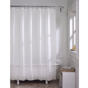 SYMPLE STUFF Berumen 10 Gauge Super Heavyweight Vinyl Single Shower Curtain Liner