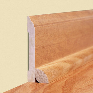 ARTISTIC FINISHES 3.5" Wood Thick x 0.44" Wide x 96" Length Wall Base in Satin