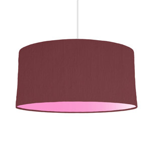 HOKKU DESIGNS 70 cm x 30 cm H Trommelförmiger Lampenschirm aus Baumwolle