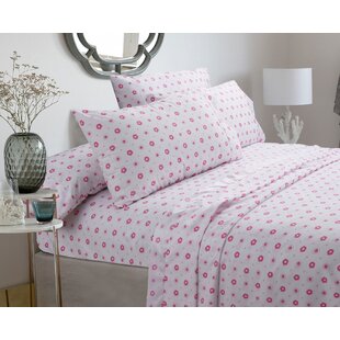 COZY LINE HOME FASHION Greta Microfiber Floral Sheet Set