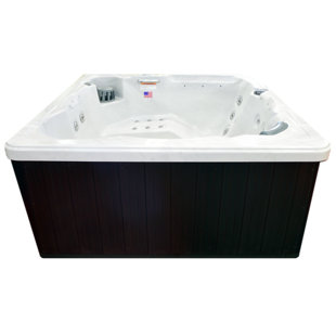 HUDSON BAY SPAS 6-Person 34-Jet Plug and Play Hot Tub with Stainless Jets and Perimeter LED Lighting