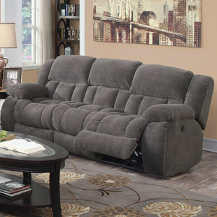 HOKKU DESIGNS Bevellii 85.5'' Upholstered Reclining Sofa