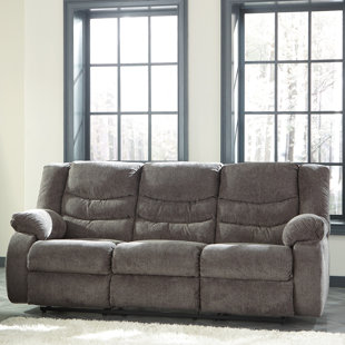 EBERN DESIGNS Leopold 87'' Upholstered Reclining Sofa