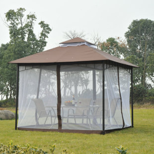 DAKOTA FIELDS 1m x 1m Metal Patio Gazebo