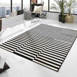 HANSE HOME Teppich Panel in Black/Creme