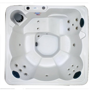 Hudson Bay Spas 19 - Jet Acrylic Square Plug And Play Hot Tub