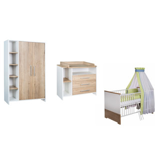SCHARDT Eco Plus Cot Bed 3 Piece Nursery Furniture Set