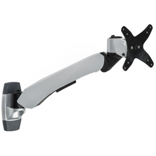 Mount-It Fully Adjustable Modular Mount Monitor Arm | Fits Up to 32" Monitors | Gray & Silver