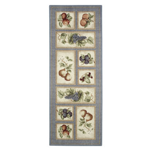 BRUMLOW MILLS Eden's Bounty Slate/Blue Area Rug