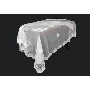 MANOR LUXE Delicate Daisies Square Tablecloth
