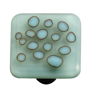 AQUILA ART GLASS Reactive Oversized 1.5" Length Square Knob