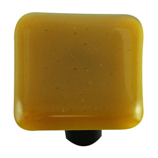 AQUILA ART GLASS Solids 1 1/2" Length Square Knob