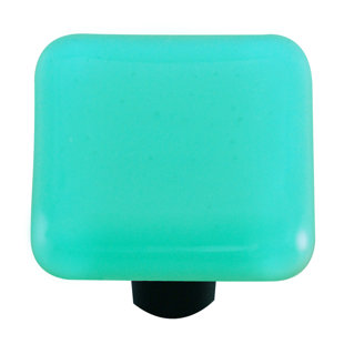AQUILA ART GLASS Solids 1 1/2" Length Square Knob