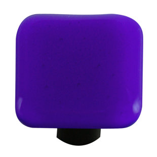 AQUILA ART GLASS Solids 1 1/2" Length Square Knob