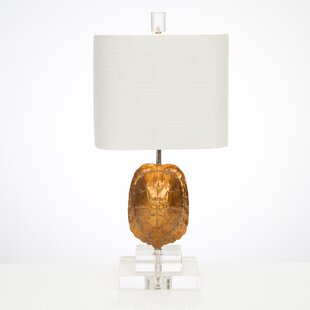 COUTURE, INC. 1-Light Tortoise Accent Lamp, India Gold