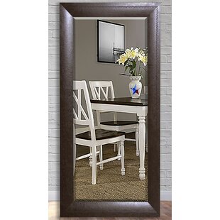 RAYNE MIRRORS Leather Beveled Wall Mirror