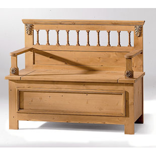 UNION RUSTIC Sitzbank Adamsville aus Massivholz mit Stauraum