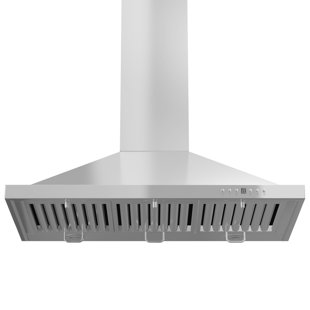 ZLINE 36" KBCRN 400 CFM Convertible Wall Mount Range Hood in Brushed Stainless Steel