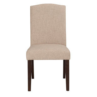 BORAAM INDUSTRIES INC Champagne Linen Upholstered Parsons Chair (Set of 2)