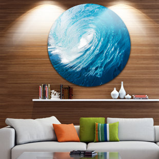 DESIGN ART Ocean Waves In Hawaii On Metal Photograph